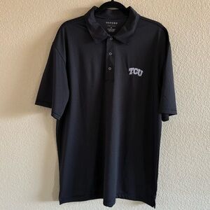 Oxford América Veri Cool Size XL TCU Dark Gray Polo Fan Shirt